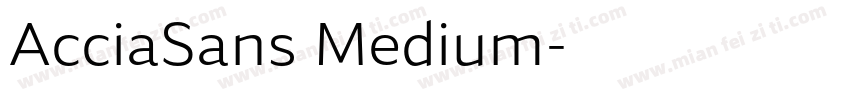 AcciaSans Medium字体转换